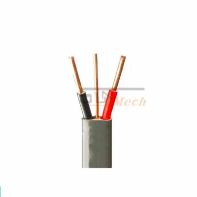 Cable eléctrico de 1 mm, 1,5 mm, 2,0 mm, 2,5 mm, 4,0 mm, 6 mm, cable de aluminio, plano sólido, gemelo, cable de alimentación de cobre puro, cable flexible, cable eléctrico de cobre con aislamiento de PVC